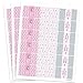 Pink Elephant Girl Baby Shower Mini Candy Bar Wrappers - 45 Stickers