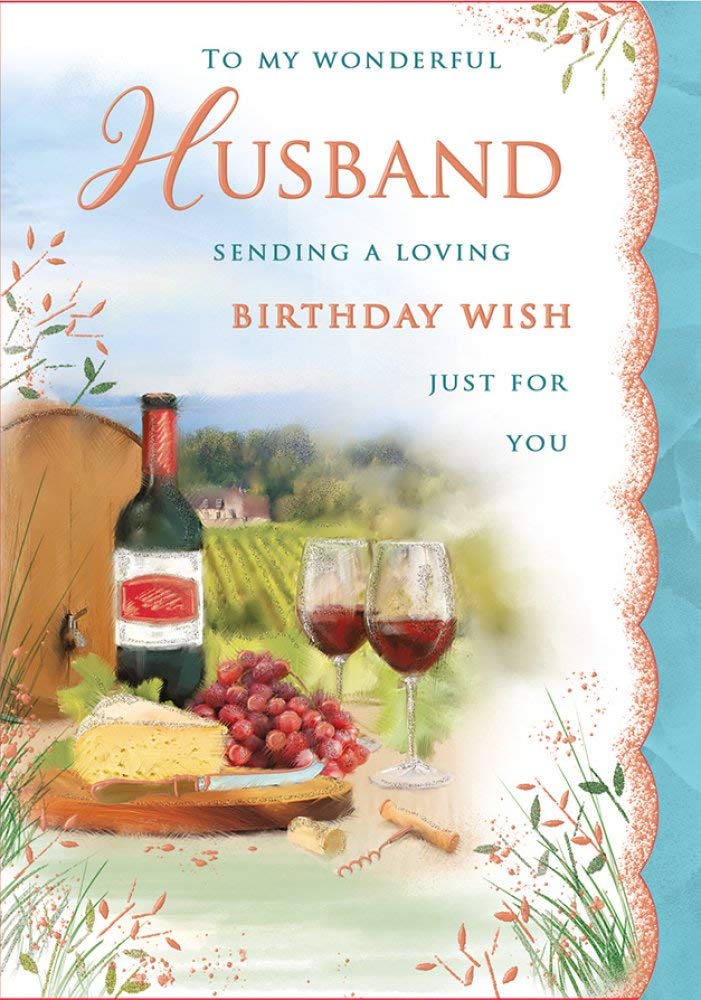 Regal Publishing Birthday Card Husband - 10 x 7 inches