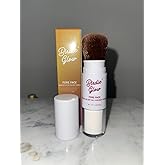 Birdie Glow Brush on SPF 50| Beach Essentials, Zinc Oxide Mineral Sunscreen Powder SPF, Face Sunblock, Brush On Sun Screen Protector for Face and Body, 0.20oz