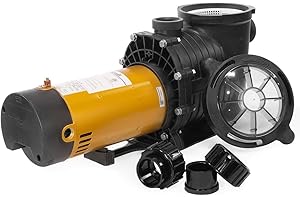 XtremepowerUS In-Ground Swimming Pool Pump Spa 1.75HP Dual Speed High Flow 5,280 GPH 1.5" NPT w/ Slip-On Fitting Included, Filter Basket, 230V