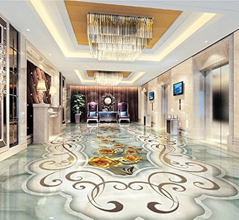 Vlies Tapete Wandbilder Custom Modern Gold Rose Stone