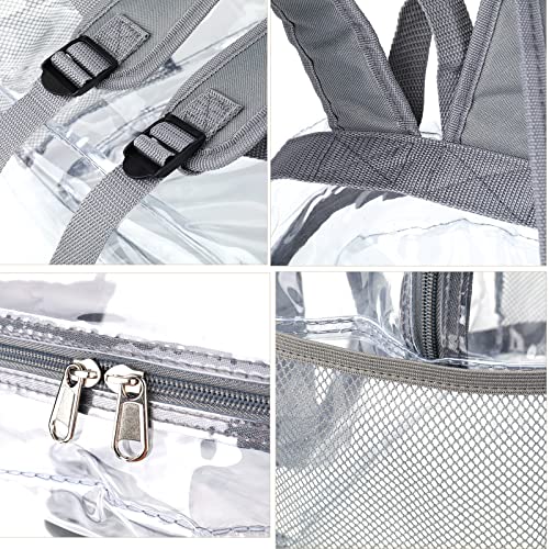 JOMPARO Heavy Duty Transparent Clear Backpack See Through Plastic