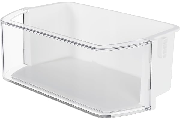 Kojem DA97-12935A Refrigerator Door Shelf Replacement Compatible with Samsung RF220NCTABC RF220NCTASP RF220NCTASR RF220NCTAWW Fridger Door Shelves Bin White+Clear Plastic