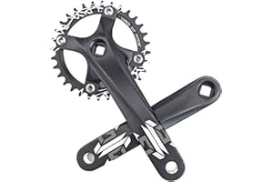Aluminum Alloy Square Taper Crankset 170mm with 104 For BCD Narrow Wide Chainring for Single Speed Mountain Road For Bike 32T