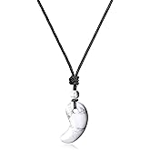 AMORWING Grounding Howlite Magatama Natural Stones Pendant Janpanese Necklace