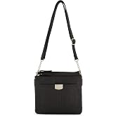Rosetti Women's Midge Crossbody Bag, Faux Leather Purse, Adjustable Strap | Faux Leather