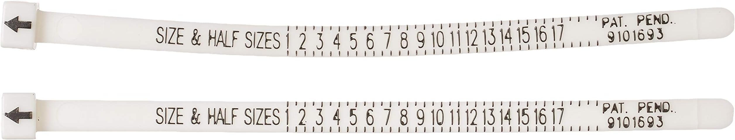 HSAN 2 Pcs Ring Sizer, Finger Sizer Gauge (1-17 USA Sizes) Gauge Sizer MultiSizer Measure Ring Sizer Gauge Jewelry Size Measure Tool