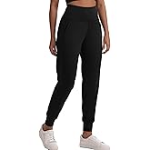 bepopotan Women's Yoga Joggers with Zipper Pockets - Lightweight High Waist Pants for Gym, Running, Workout, Casual