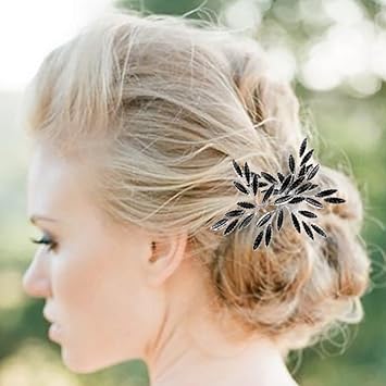 Amazon Com Artio Wedding Hair Pins Accessories With Rhinestones