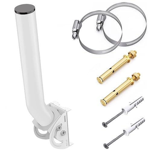 Universal Antenna Mount, 12'' (H) - Φ1.38‘’ Pole and Wall-Mounted ...