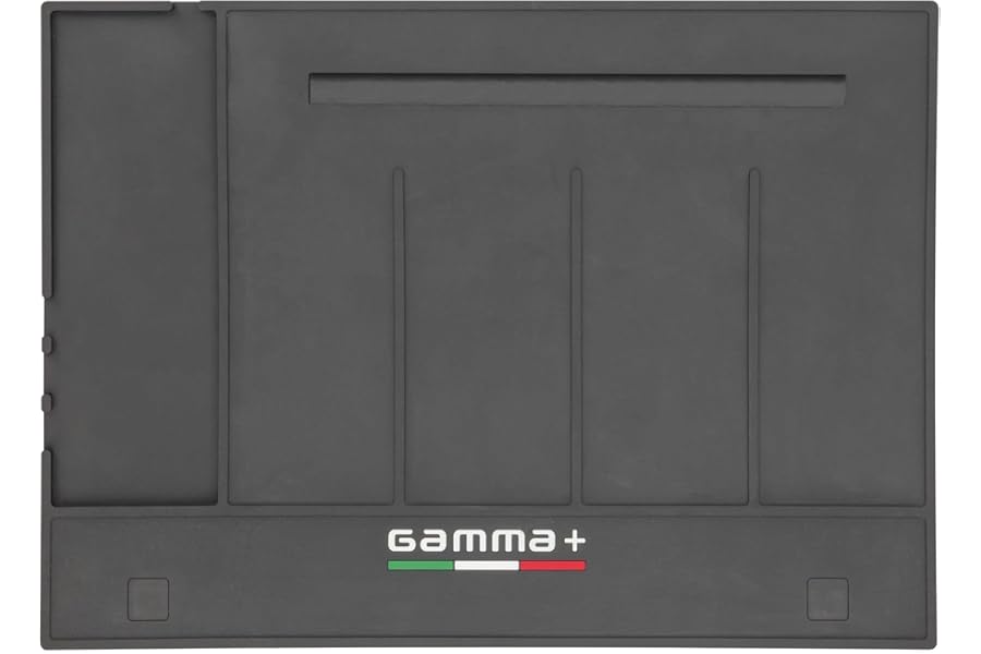 GAMMA+ Professional Barber Appliance Magnetic Mat and Station Organizer, Anti-Slip, Durable Hair Styling Tools