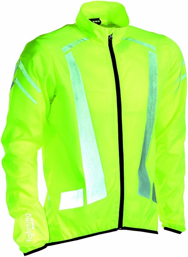 Wowow Lightening Reflective Jacket Yellow M Amazon.co.uk Clothing