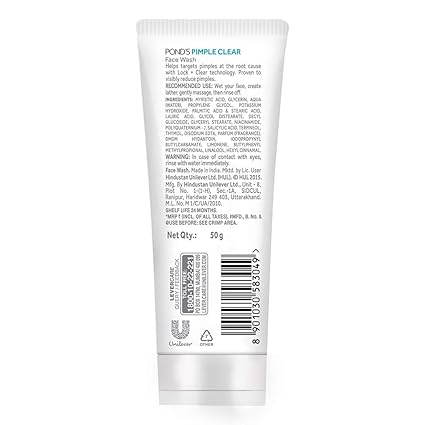 pimple clear face wash ponds