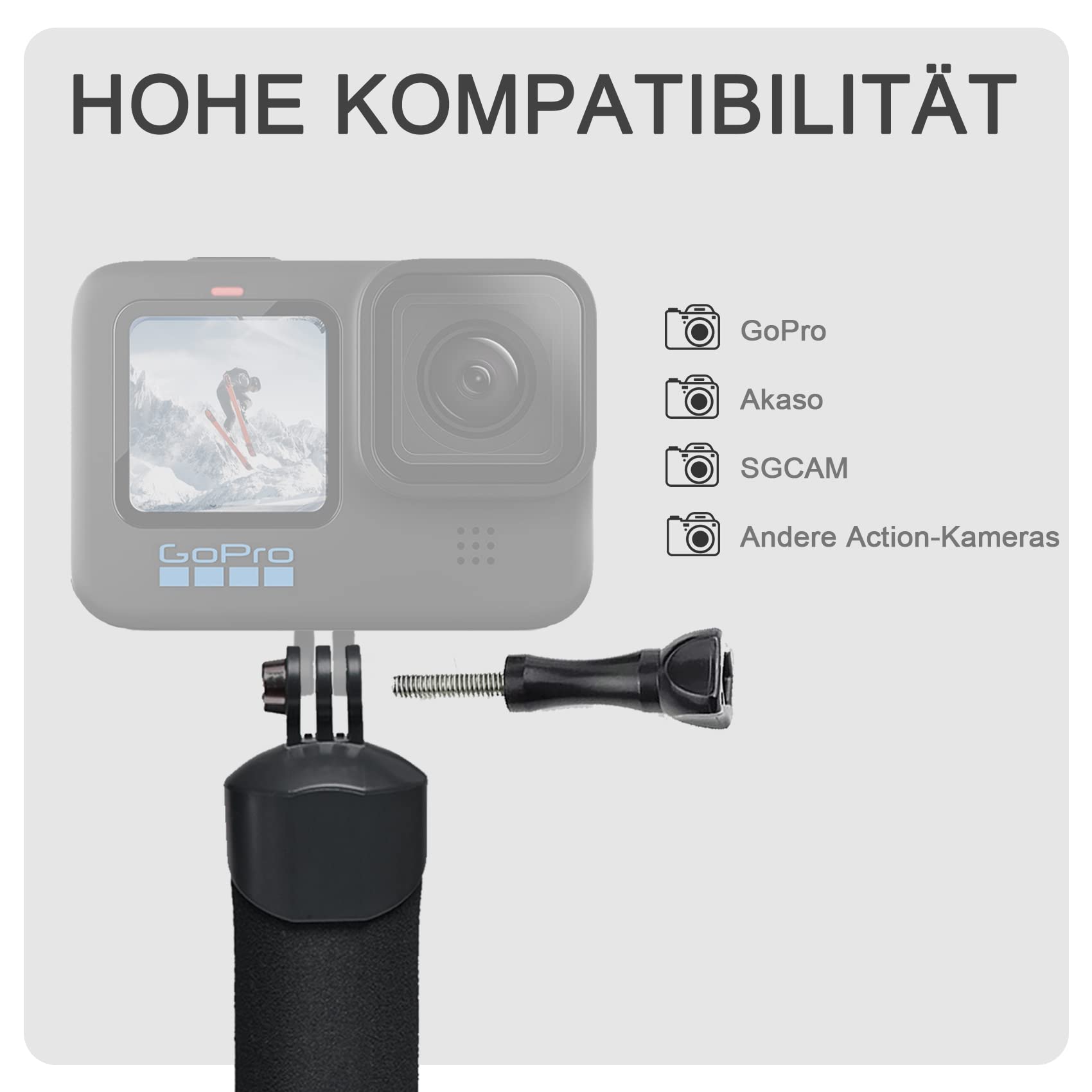 FitStill Waterproof Monopod Floating Hand Grip for Go Pro Hero 13/12/11/10/9/8/7/6/5/4/3 Session DJI Osmo and Other Action Cameras.Snorkeling Underwater Diving Pole Stick