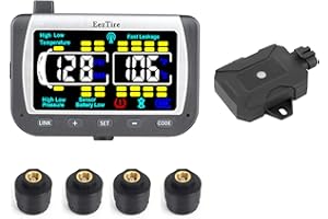 EEZ RV PRODUCTS EEZTire-TPMS4B Real Time/24x7 Tire Pressure Monitoring System - Color Monitor + 4 at Sensors + Booster