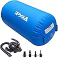 PPXIA Gymnastics Air Roller Air Barrel Inflatable Tumbling Mat, Tumble Track Backhandspring Mat Gymnastic Equipment with Pump for Yoga Training Cheerleading Home Use