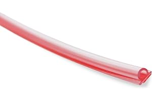 eatelle Vinyl Bulb Translucent Shower Door Seal for 5/32" (4mm) Gap with Pre-Applied 3M Tape, Adhesive Bathroom Strip for 3/16" Thick and UP(1/4, 3/8, 1/2 Glass) 95 Inch Long