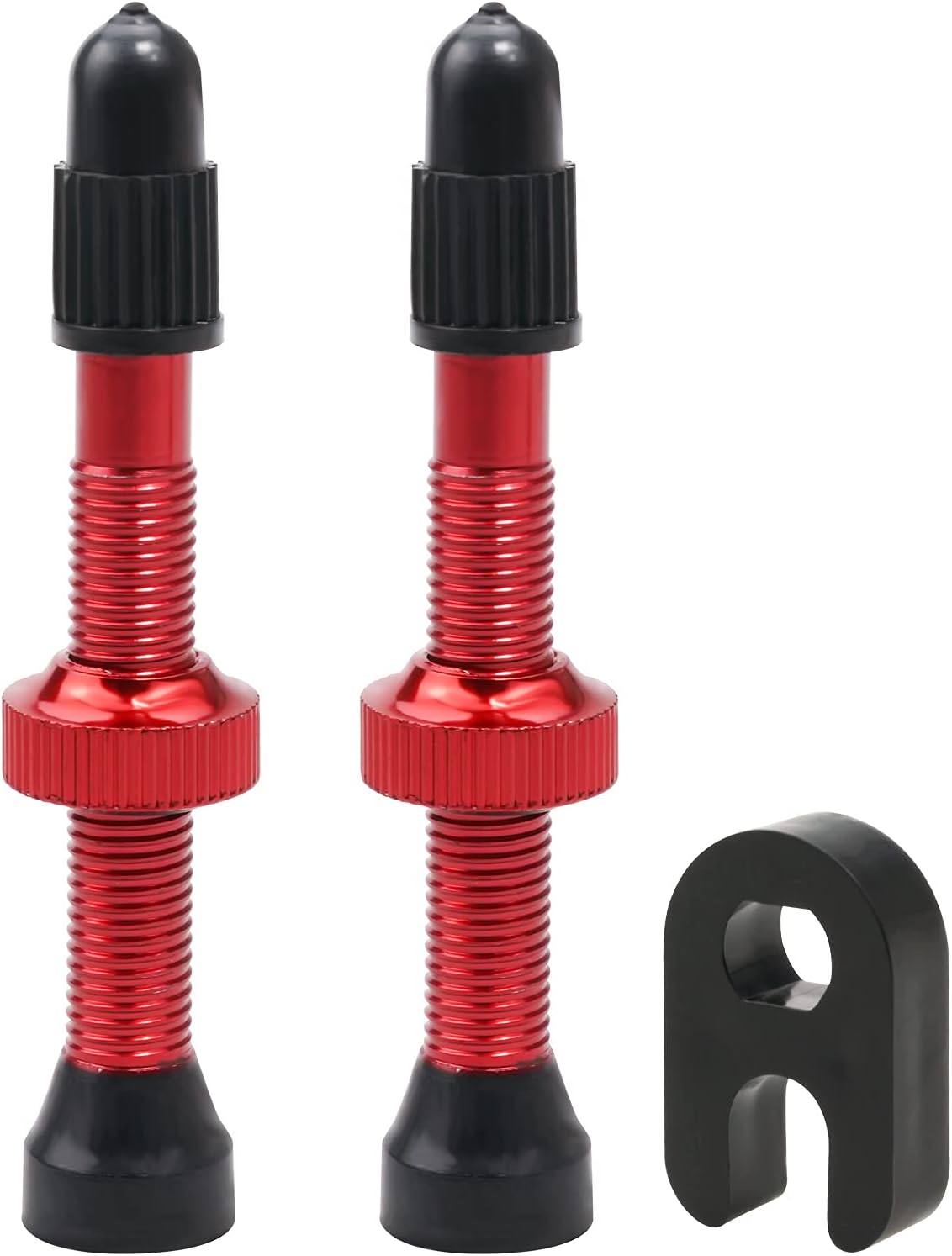 SUMERSHA 2pcs Tubeless Presta Valve Stem 44mm Bicycle Alloy Valve Stem