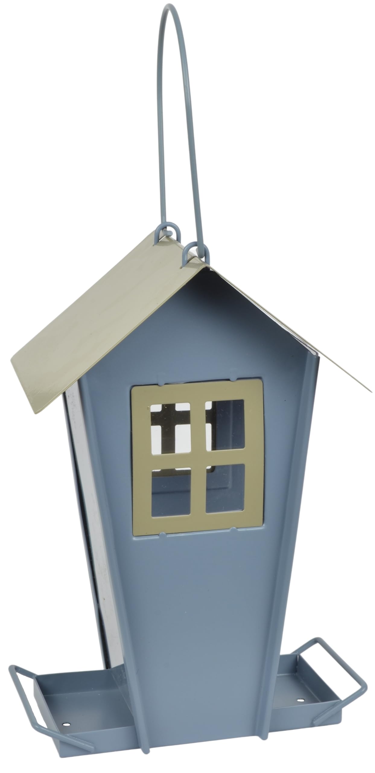 Supa "Sutherland" Wild Bird Seed & Sunflower Heart Feeder, House Shaped Contemporary Feeder, Ideal For Small & Medium Sized Garden Birds