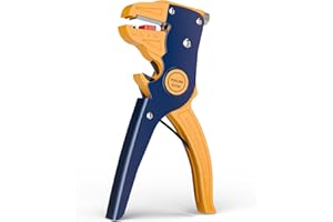 VCELINK Automatic Quick Strip Wire Stripper and Cutter, Professional 2-in-1 Adjustable Stripping Tool for 14-24 AWG Electrica