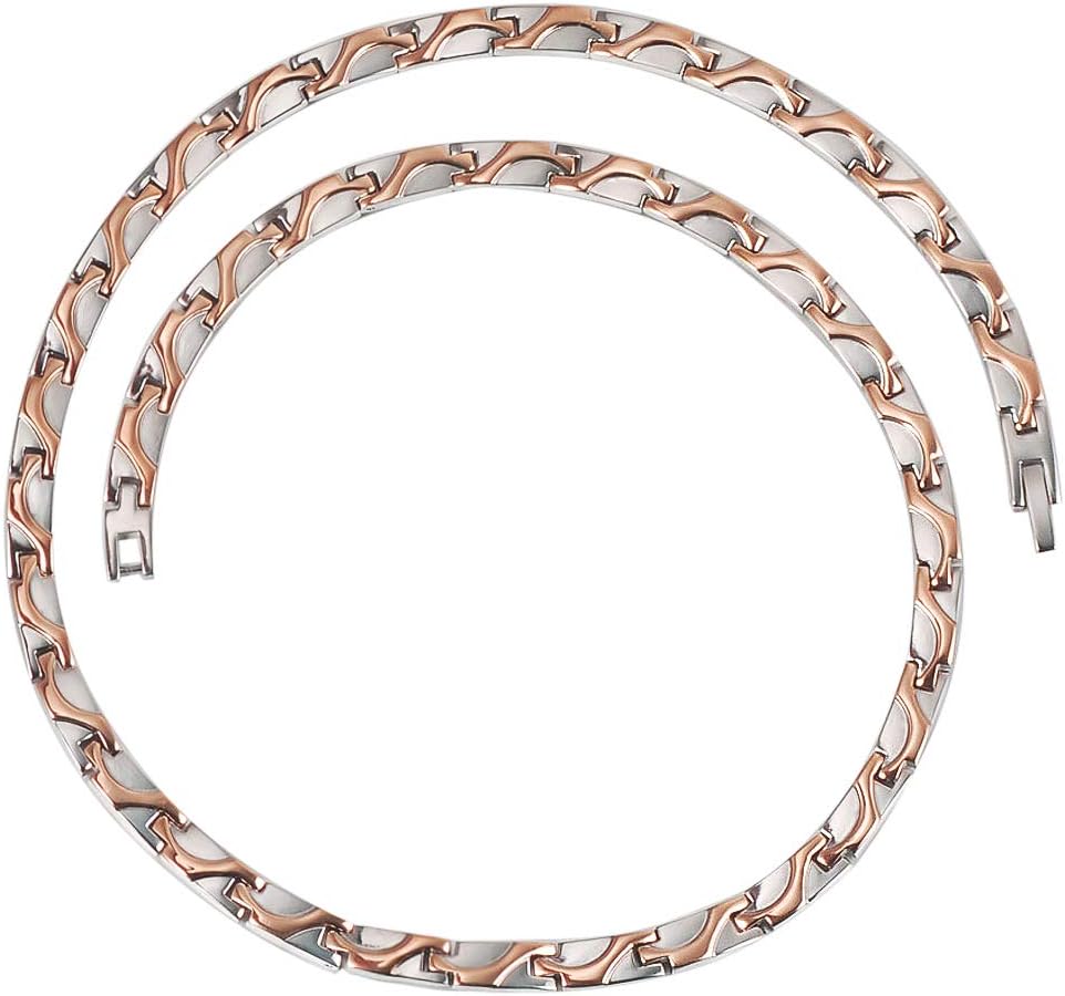 Titanium Magnetic Necklace for Health Ladies Arthritis 48cm/7mm