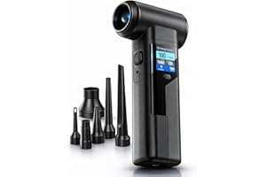 Instant Dust Removal – Electric Air Duster 130000 RPM, 40 mm Motor, 10000 mAh Battery & 30 W Fast Charge, TFT Screen, 300-Spe