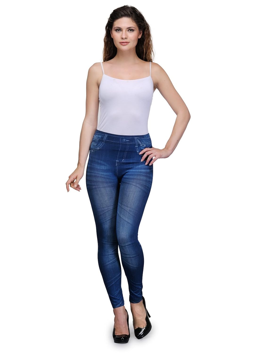oleva denim look jegging pack of 2 odlj-2-23