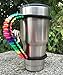 MOCE Handmade Paracord Handle for 30 oz. Tumbler, Colorful/Black