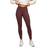 ODODOS Women's Crossover Leggings with Back Pocket, Buttery Soft V High Waist Lounge Yoga Pants, 23" / 25" / 28" Inseam