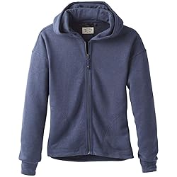 prAna Women's Cozy Up Zip Up Jacket, Equinox Blue