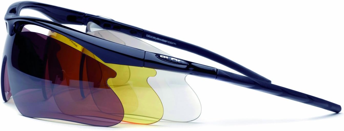 bloc leopard cycling glasses