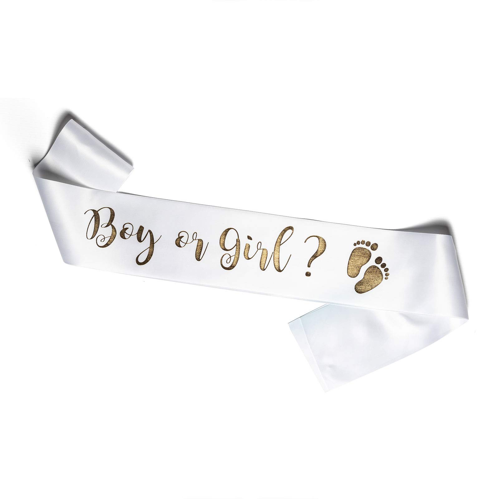 OLILLY Sash Boy or Girl for Gender Reveal Baby Shower - Be Perfect for your Event (Boy or Girl)