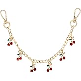 N-KONGJIAN Cherry Bag Charms for Handbags Chain, Gold Bag Charms Wallet Purse Chain, Purses Accessories for Women