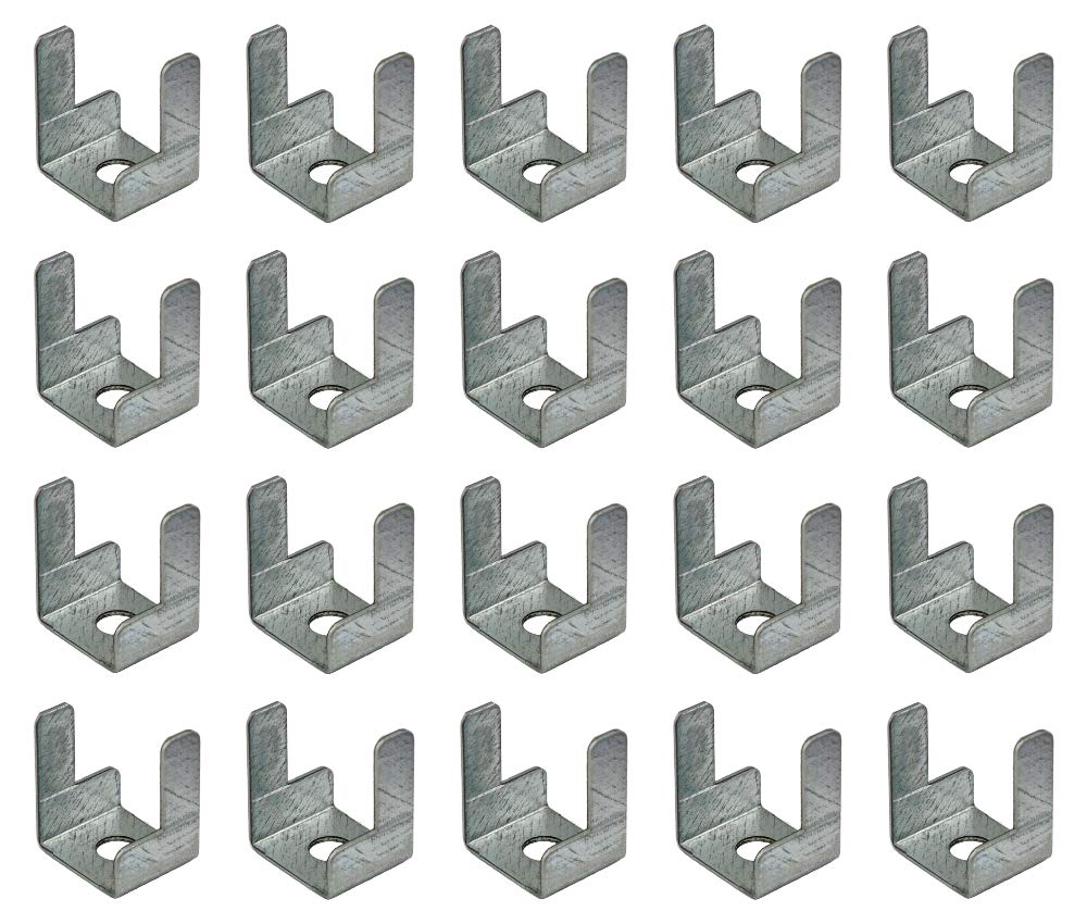 Mini Trunking Fire Rated Steel Cable Clips Electrical Cable Management Solution 19x15x22.5mm - Pack of 20