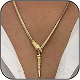 Your Always Charm Snake Necklace Punk Y Necklaces Snake Vintage Long Chain Necklaces Jewelry for Women Party Halloween