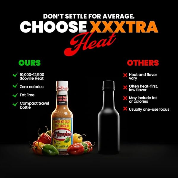 EL YUCATECO XXXTRA HOT HABANERO SAUCE – AUTHENTIC MEXICAN CHILE HABANERO SAUCE, EXTRA HEAT, (4 FL OZ /120 ML), IMPORTED FROM MEXICO (PACK OF 6)