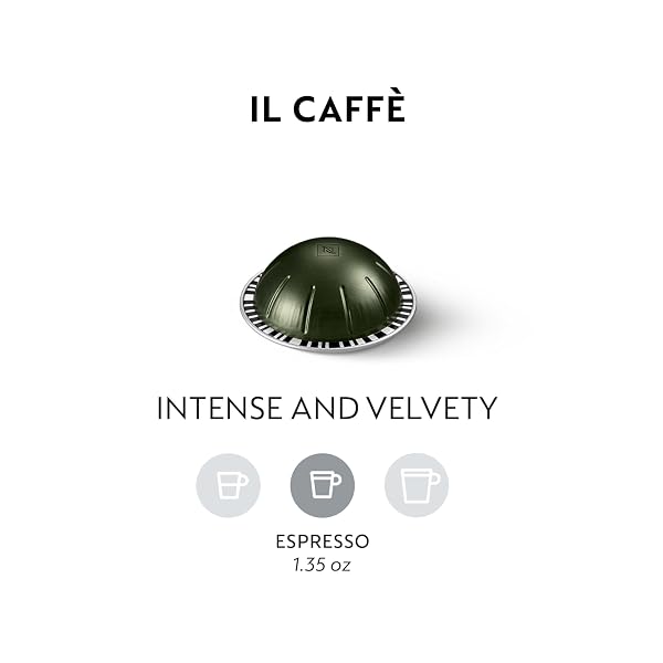 NESPRESSO CAPSULES VERTUO, IL CAFFE, 50-COUNT ESPRESSO PODS, BREWS 1.35 OZ.