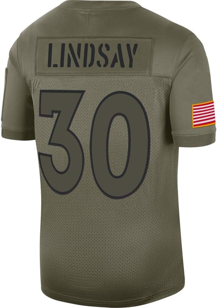 DANVERS #30 Phillip_Lindsay Camo 2019 Limited Jersey para Hombre, Camo