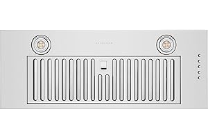 Hauslane Range Hood Insert 30 Inch, Hood Vent for Kitchen | Low Noise Performance, Professional-Grade Baffle Filters, LED Lamps, Stainless Steel Ductless Range Hood, Kitchen Vent Hood 11.25” Deep