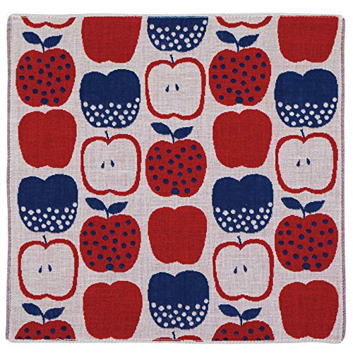 Pocchi 3重ガーゼハンカチ 赤青りんごの商品画像