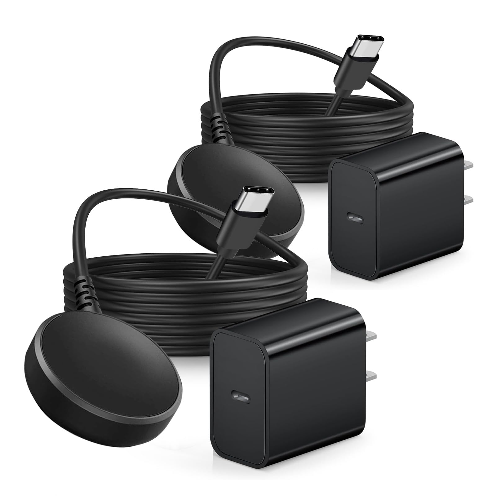 Photo 1 of 2 Pack Compatible with Samsung Galaxy Watch Fast Charger for Galaxy Watch 8/8 Classic, Ultra 2025 40mm Cable USB C Magnetic Charging Cord for Watchs 7 Ultra/6 Classic/FE/5 Pro/4 Classic/3/Active 2