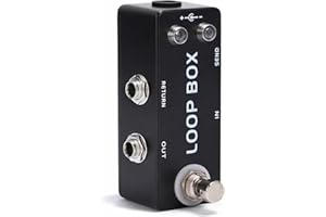 Guitar Loop Effect, Mini Loop Box Guitar Effect Pedal Electric Guitar Amplifier Footswitch True Bypass Loop Switcher for Guit