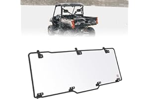KEMIMOTO Hard Coated Rear Window, Pre-installed Back Windshield Compatible with Polaris Ranger XP 1000/Crew 2017-2026, Polaris Ranger 1000/Crew 2020-2026, Ranger XP 900/Crew 2013-2019