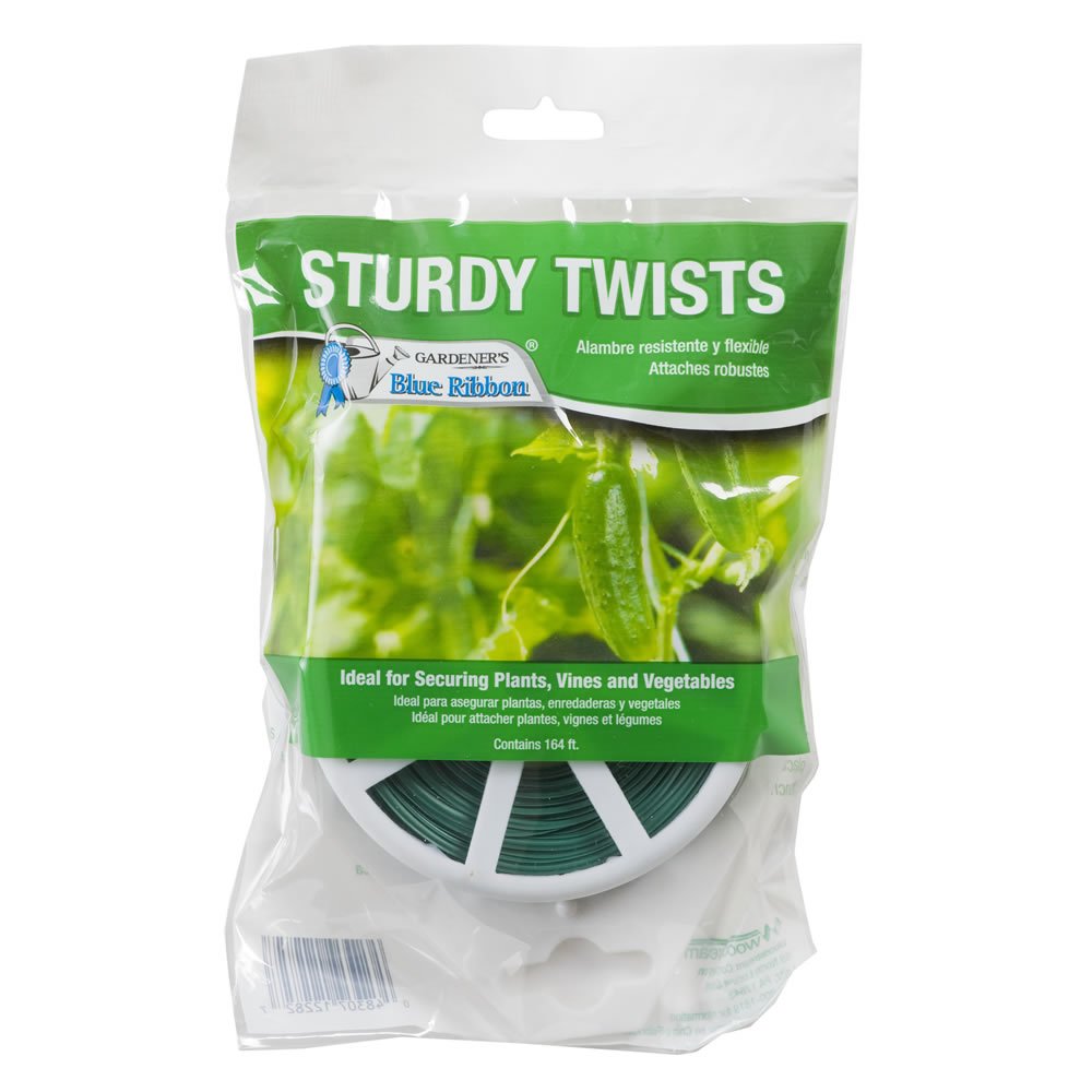 Gardner's Blue Ribbon Sturdy Twist Tie with Cutter, 164-Feet