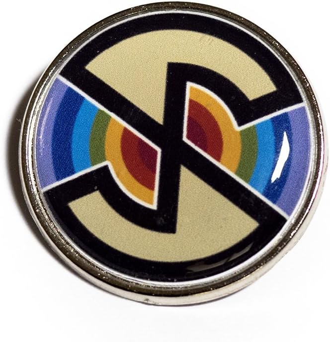 Retro Captain Scarlett 25mm Pin Badge