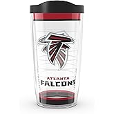 Tervis Made in USA Double Walled NFL Atlanta Falcons Insulated Tumbler Cup Keeps Drinks Cold & Hot, 16oz, Tradition