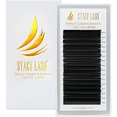 Easy Fan Lash Extensions by STACY LASH | B Curl Eye Lashes | Easy Fanning Lashes 3D 4D 5D 6D 7D 10D | Volume Set | 16-Rows Lash Tray | Eyelash Extension Supplies for Lash Tech |B-0.03-MIX 7-15