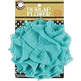 Canvas Corp CVS2087 Burlap Flower, 4-Inch, Aqua