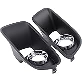 MOTOKU Front Driver and Passenger Side Fog Light Cover for Dodge Charger SRT8 2012-2014