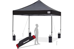 ABCCANOPY Patio Pop Up Canopy Tent 10x10 Commercial-Series (Black)